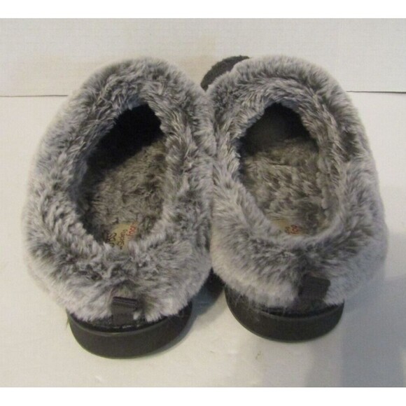 SKECHERS BOBS KEEPSAKES ICE ANGEL FUR SLIPPERS WOMEN SHOES CHARCOAL NWOB 8 - Picture 5 of 9